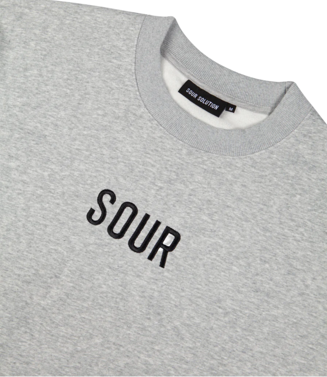 SOUR Sour Army Crewneck - Grey Melange