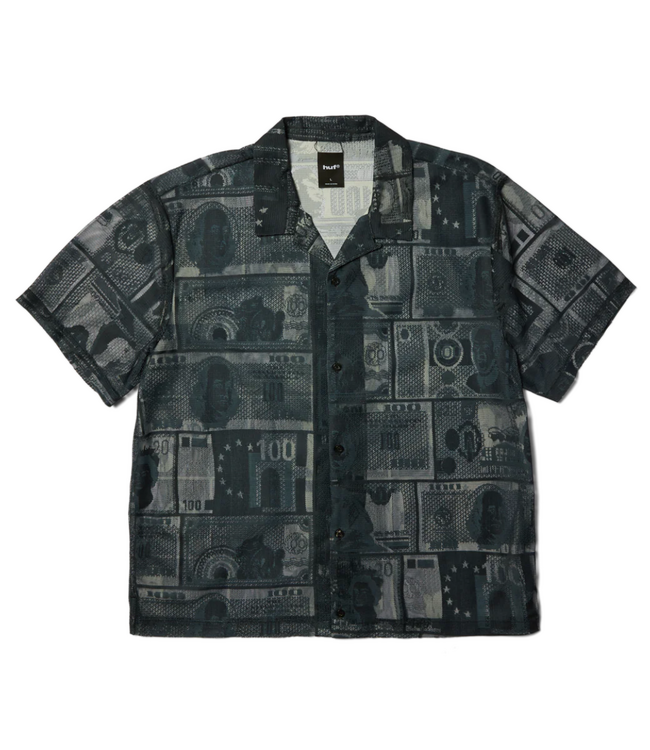 HUF Global Currency S/S Lace Shirt - Black