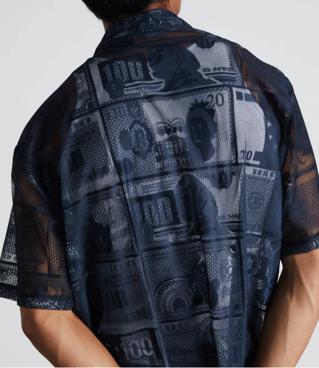 HUF Global Currency S/S Lace Shirt - Black