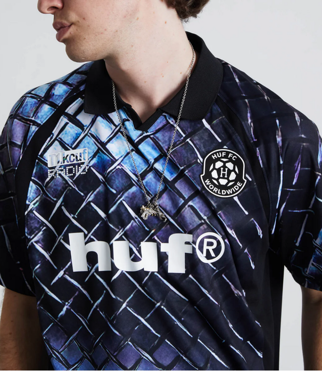 HUF Diamond Plate Jersey - Black