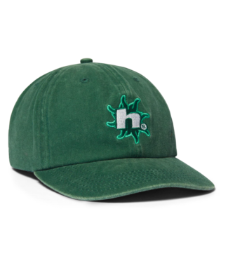 HUF Sol Denim 6 Panel Cv Washed Hat - Forest Green