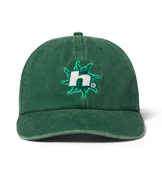 HUF Sol Denim 6 Panel Cv Washed Hat - Forest Green