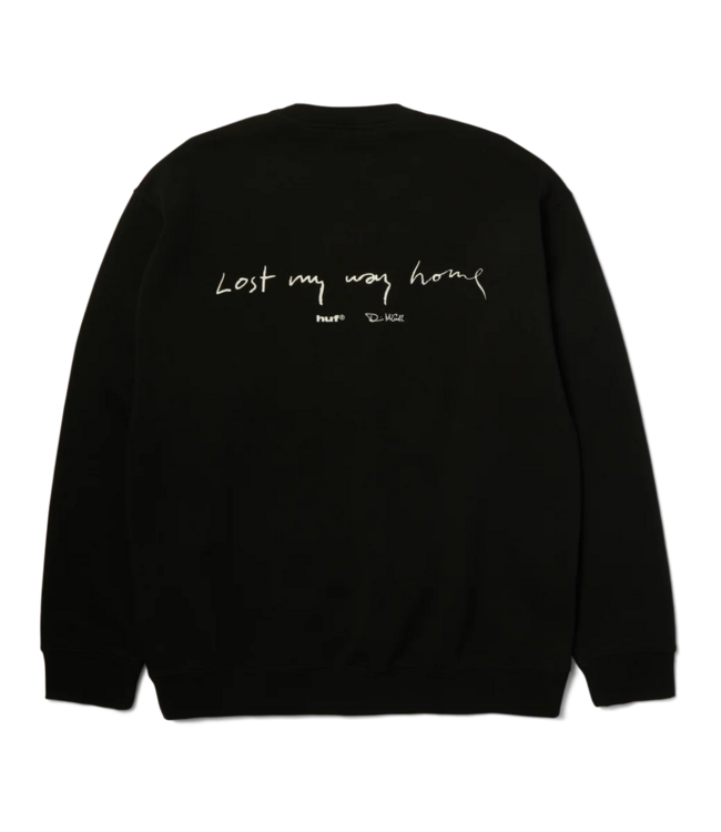 HUF Lost My Way Home Crew - Black