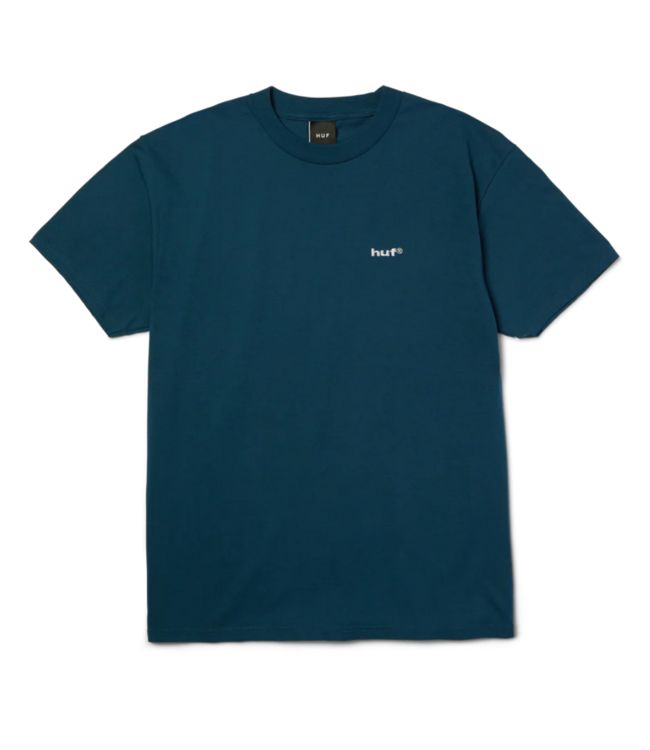 HUF 89 Embroidred S/S Tee - Harbor Blue/White