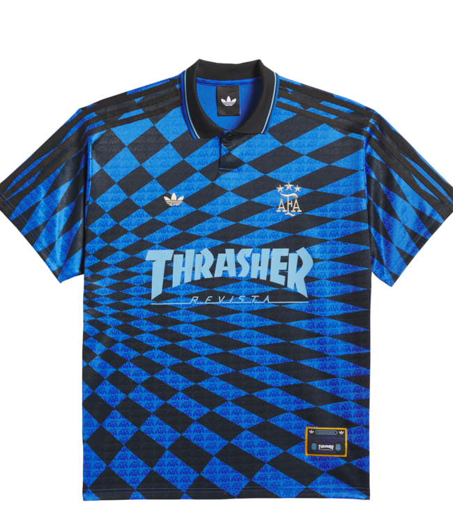 Argentina X Thrasher Jersey - Black/Blue - Skateshop.be