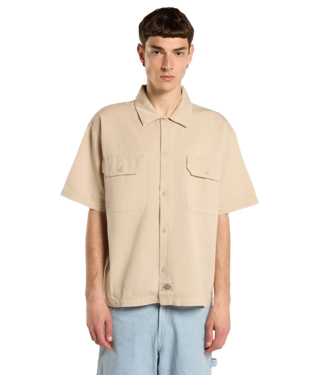 DICKIES 247 Gd Work Shirt Ss - Stone DICKIES 247 Gd Work Shirt Ss - Stone