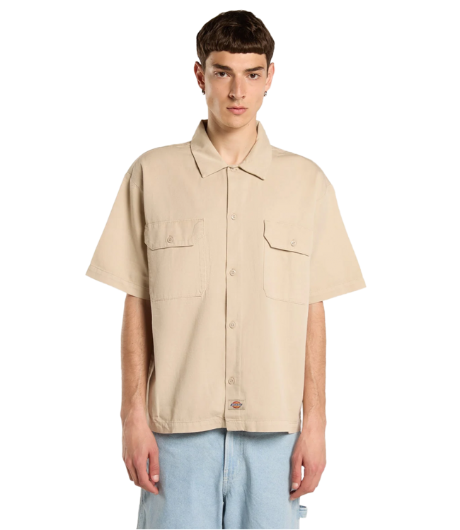 DICKIES 247 Gd Work Shirt Ss - Stone