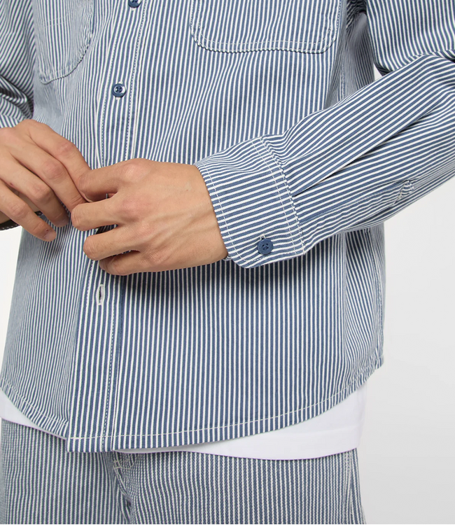 DICKIES Hickory Work Shirt Ls - Retro Indigo
