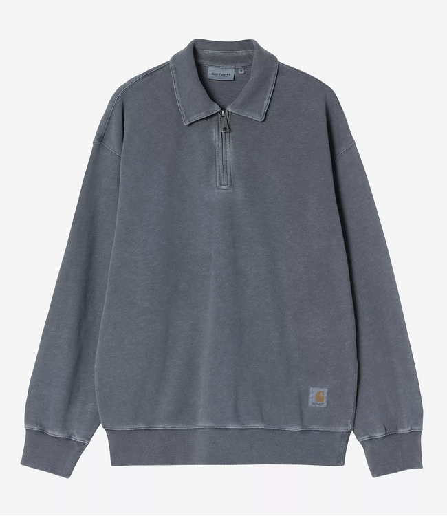 CARHARTT WIP Harper Polo - Carbon/Garment Dyed
