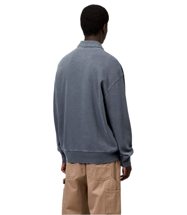 CARHARTT WIP Harper Polo - Carbon/Garment Dyed