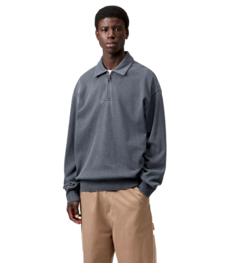 CARHARTT WIP Harper Polo - Carbon/Garment Dyed CARHARTT WIP Harper Polo - Carbon/Garment Dyed