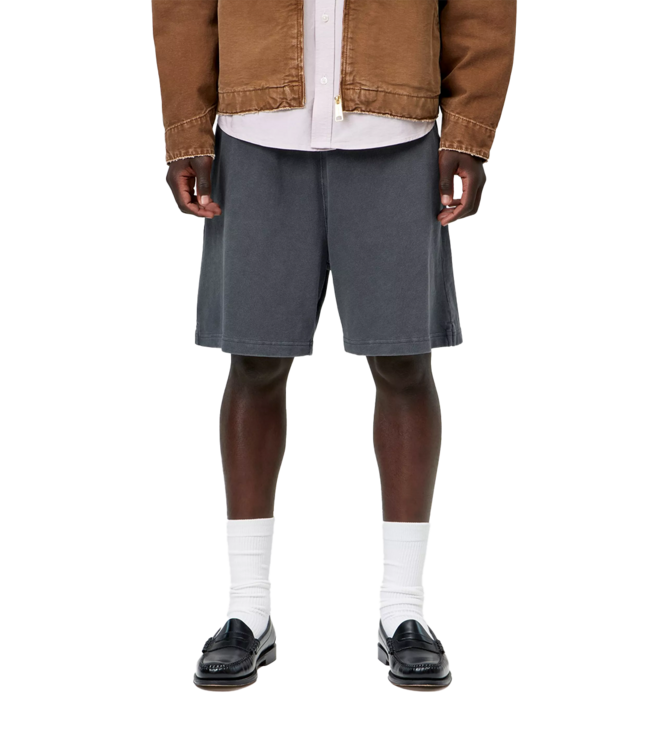 CARHARTT WIP Harper Sweat Short - Carbon/Garment Dyed