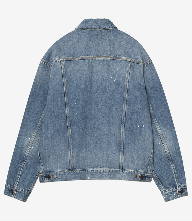 CARHARTT WIP Helston Jacket - Blue/Destroy Wash/Splat