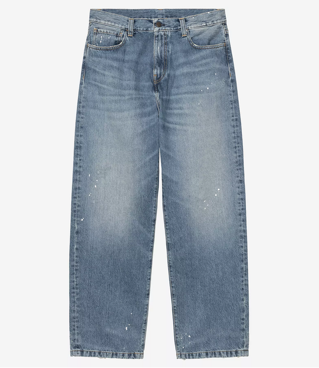CARHARTT WIP Landon Pant - Blue/Destroy Wash/Splatter
