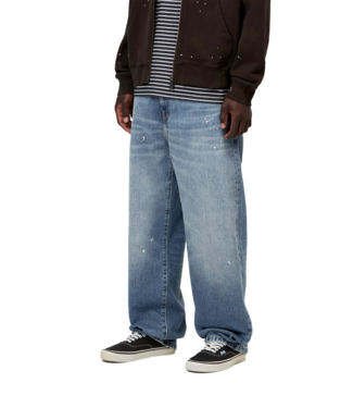 CARHARTT WIP Landon Pant - Blue/Destroy Wash/Splatter CARHARTT WIP Landon Pant - Blue/Destroy Wash/Splatter