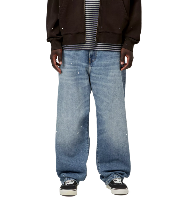 CARHARTT WIP Landon Pant - Blue/Destroy Wash/Splatter