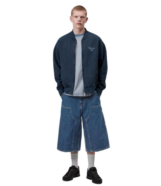 CARHARTT WIP Og Double Knee Short Long - Blue/Stone W