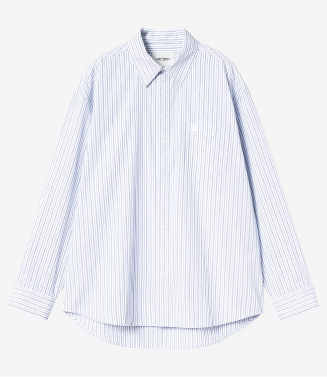 CARHARTT WIP S/S Keene Shirt - Keene Stripe/White