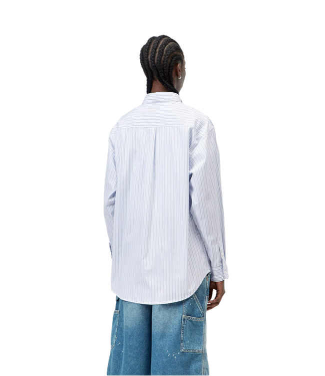 CARHARTT WIP S/S Keene Shirt - Keene Stripe/White