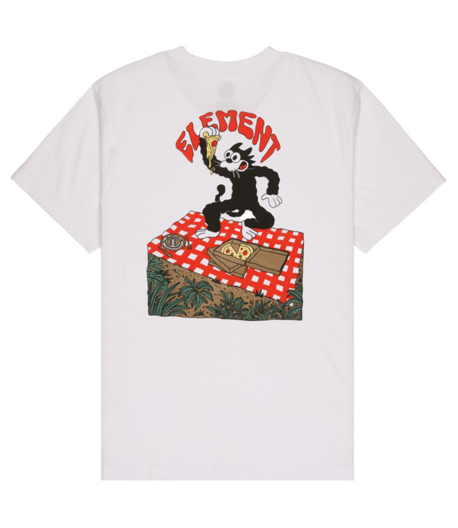 ELEMENT Pizza Ss Tee - Optic White