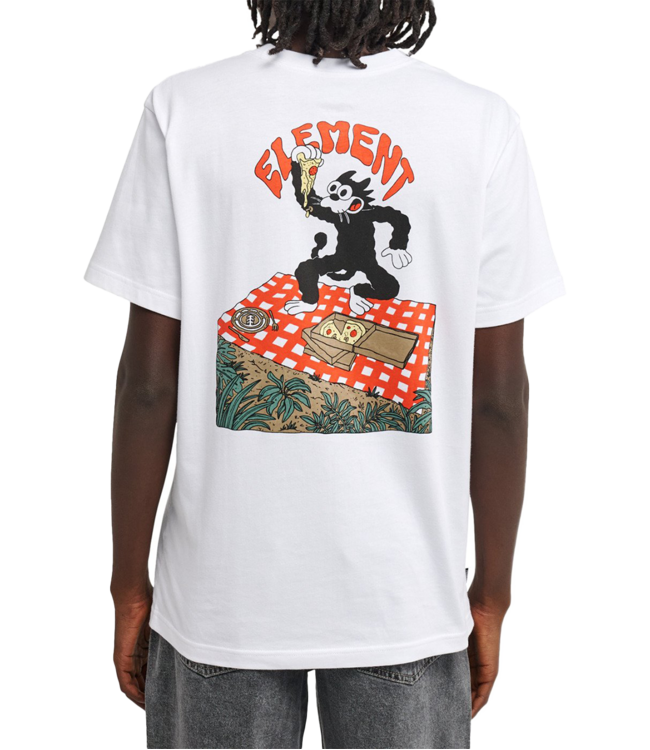 ELEMENT Pizza Ss Tee - Optic White