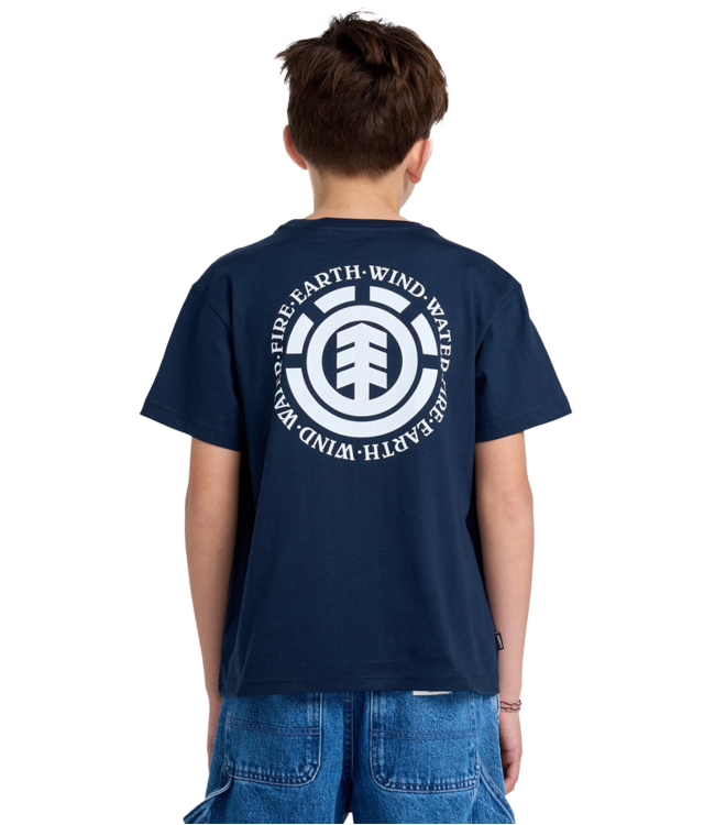 ELEMENT Seal Bp Ss Tee Youth - Eclipse Navy