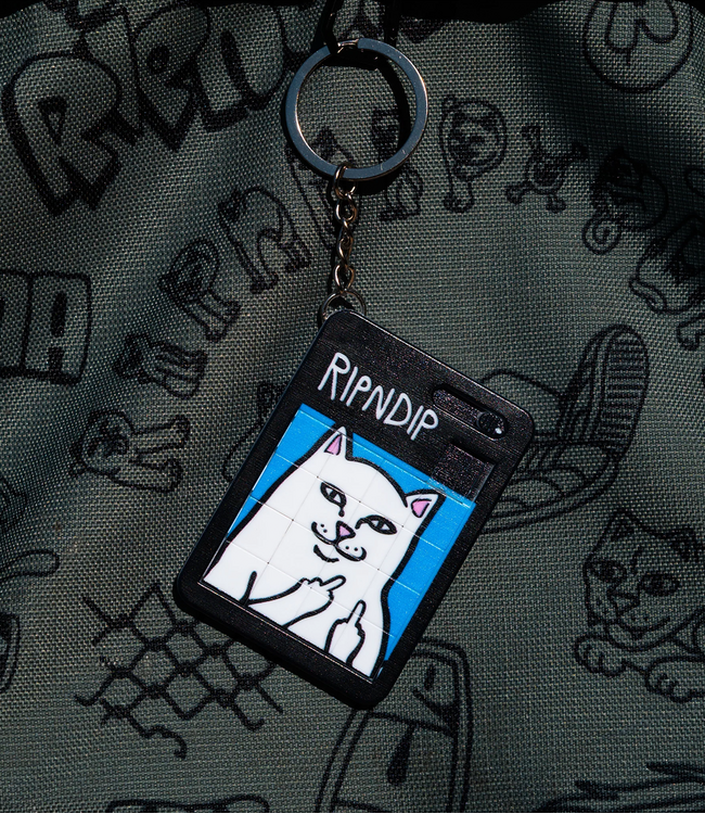 RIPNDIP Lord Nermal Puzzle Keychain - Black
