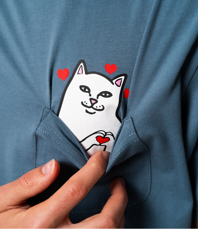 RIPNDIP Nermal Loves Pocket Tee - Slate