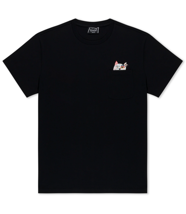 RIPNDIP Lord Nermal Collage Pocket Tee - Black