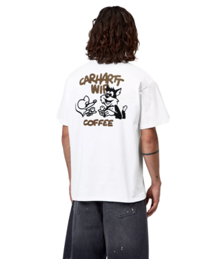 CARHARTT WIP S/S Coffee Break T-Shirt - White CARHARTT WIP S/S Coffee Break T-Shirt - White