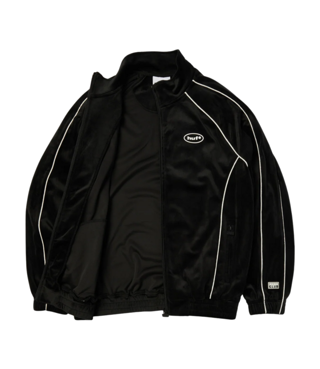 HUF X Pro Club Velour Track Jacket - Black