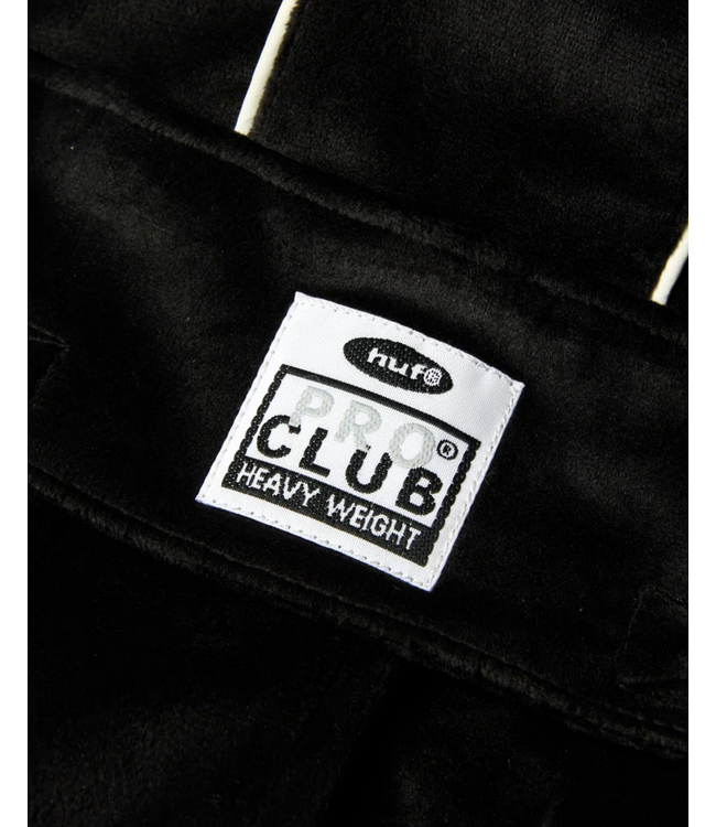 HUF X Pro Club Velour Cargo Pant - Black