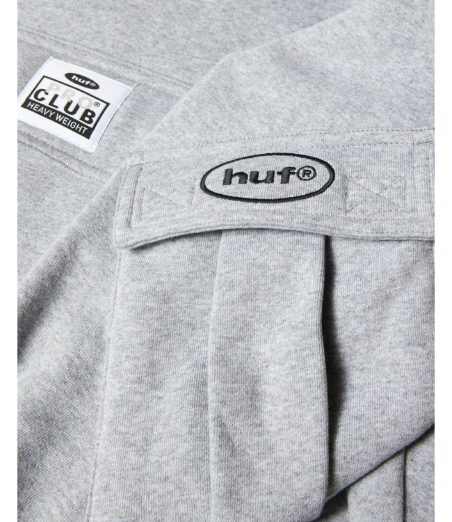 HUF X Pro Club Multi Pocket Hoodie - Heather Grey
