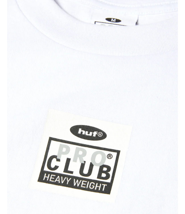 HUF X Pro Club Heavyweight Tee - White