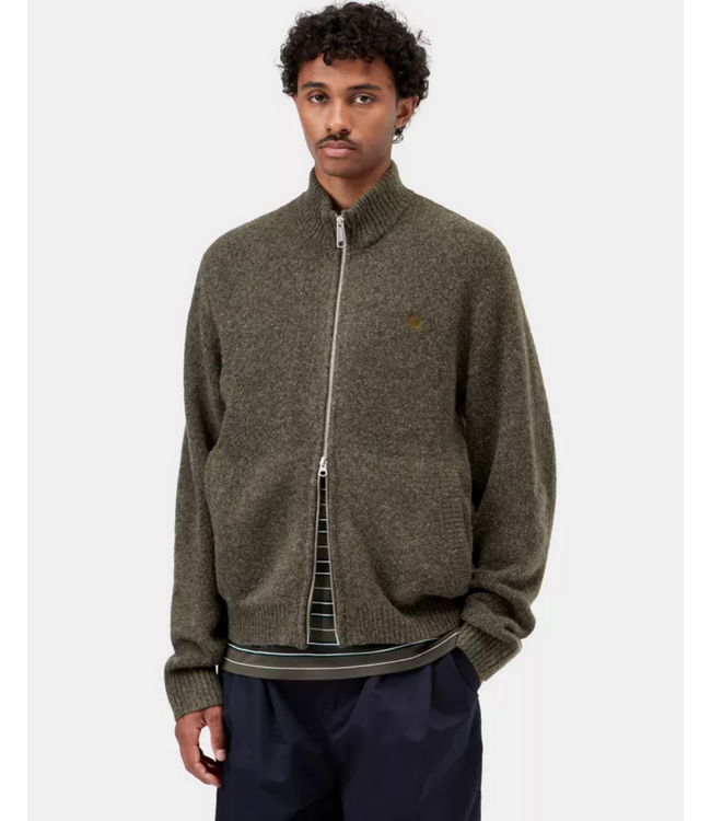CARHARTT WIP Curtis Sweater Jacket - Tangled Shungite