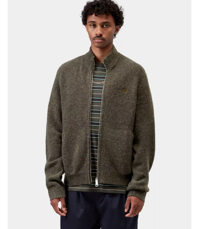 CARHARTT WIP Curtis Sweater Jacket - Tangled Shungite