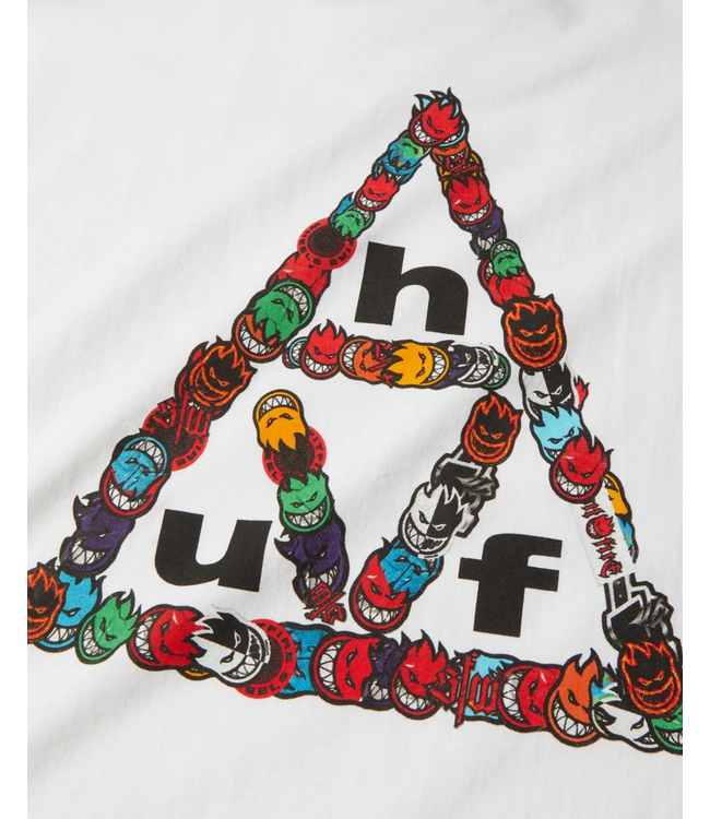 HUF Spitfire Sticker TT SS Tee - White
