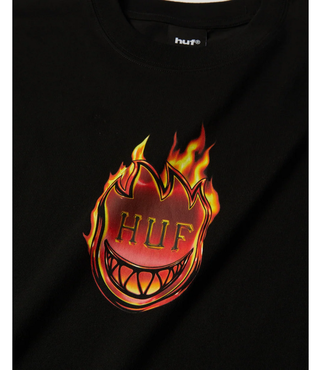 HUF Spitfire Flame Galaxies SS Tee - Black