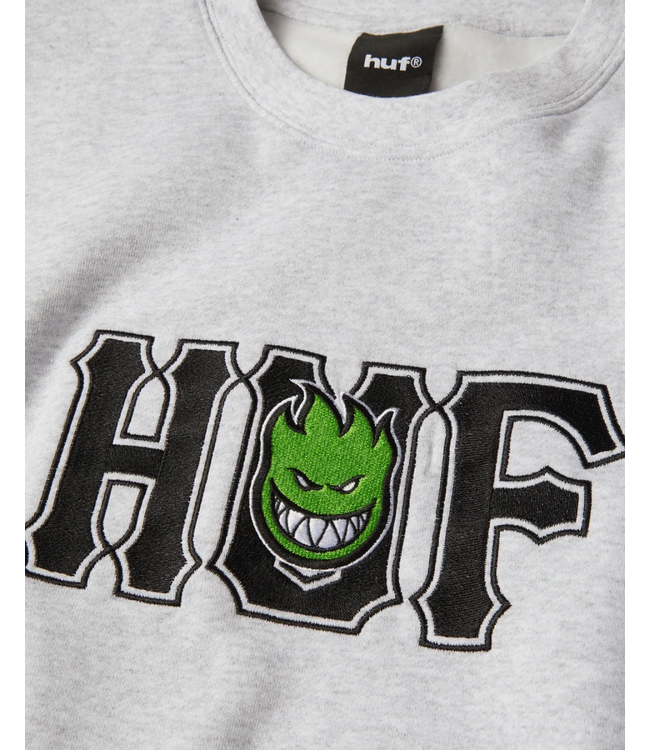 HUF Spitfire Union Crewneck - Heather Grey