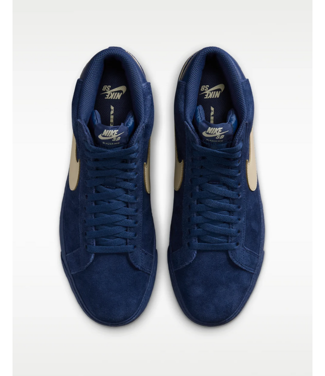 NIKE SB Blazer Mid - Coastal Blue/Pale Yellow-Co