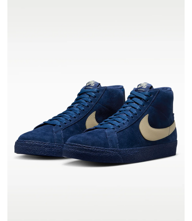 NIKE SB Blazer Mid - Coastal Blue/Pale Yellow-Co
