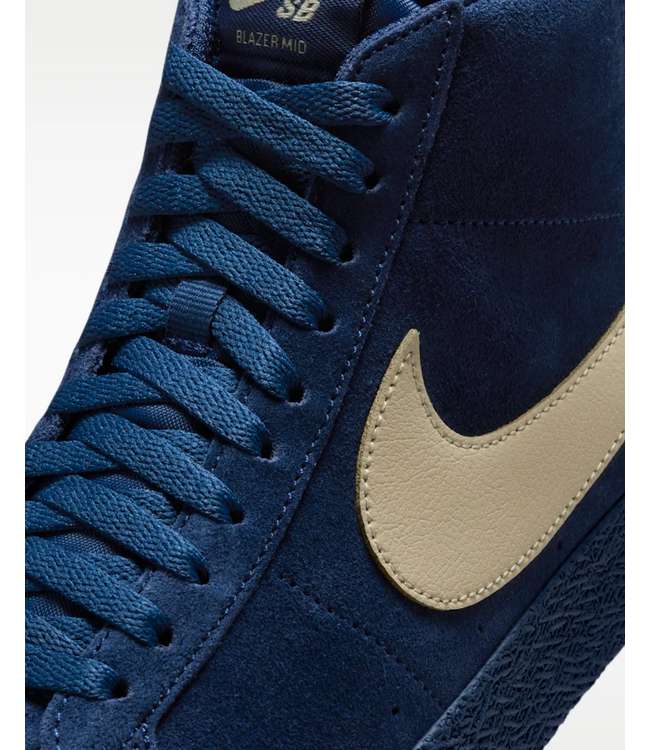 NIKE SB Blazer Mid - Coastal Blue/Pale Yellow-Co