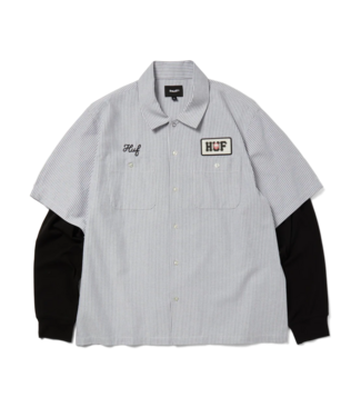 HUF Spitfire Union Work Shirt - Black/White