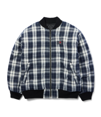 HUF Spitfire Reversible Plaid Jacket - Navy/Black