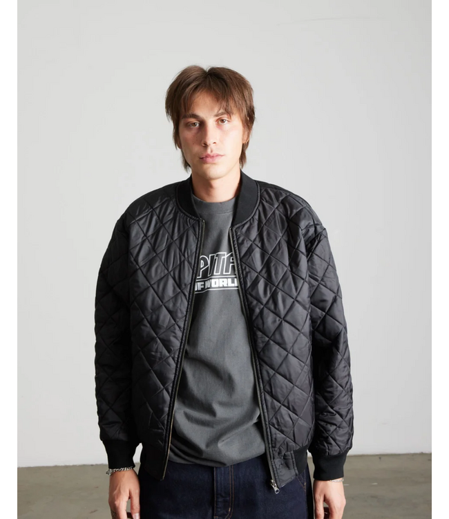 HUF Spitfire Reversible Plaid Jacket - Navy/Black