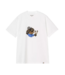 CARHARTT WIP S/S Slingshot T-Shirt - White/Heavy Enzyme Wash CARHARTT WIP S/S Slingshot T-Shirt - White/Heavy Enzyme Wash