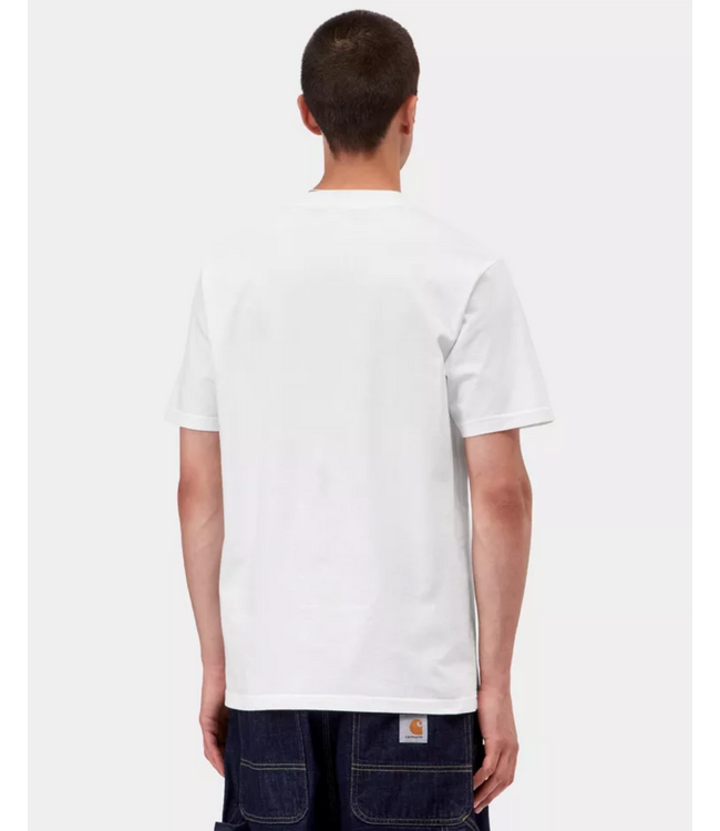 CARHARTT WIP S/S Slingshot T-Shirt - White/Heavy Enzyme Wash