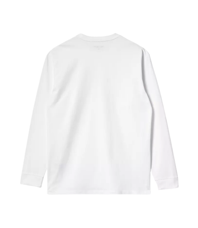 CARHARTT WIP L/S Chase T-Shirt - White/Gold