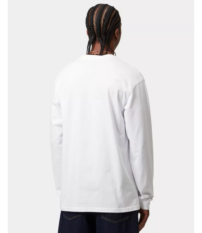 CARHARTT WIP L/S Chase T-Shirt - White/Gold