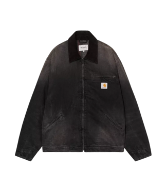 CARHARTT WIP Og Detroit Jacket - Black/Black/Tobacco Used Wash